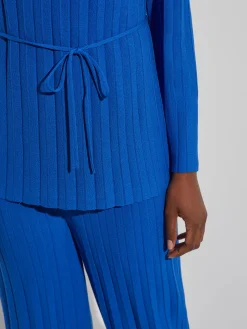 Misook Tops & Tees|Soft Ribbed Knit Tie-Waist Tunic