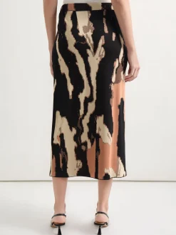 Misook Skirts|Straight Jacquard Soft Knit Midi Skirt