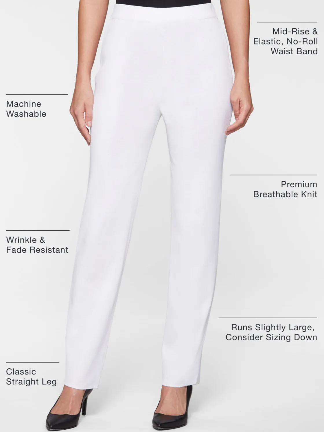 Misook Pants & Shorts|Straight Leg Knit Pant