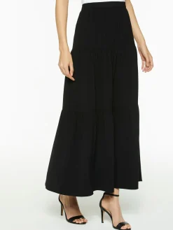 Misook Skirts|Tiered Light Flounce Maxi Skirt