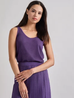 Misook Tops & Tees|Tanks|V-Neck Soft Knit Tank Top